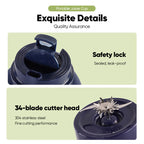Portable Cordless Blender Bottle – Rechargeable 2-in-1 Blend & Go Cup
