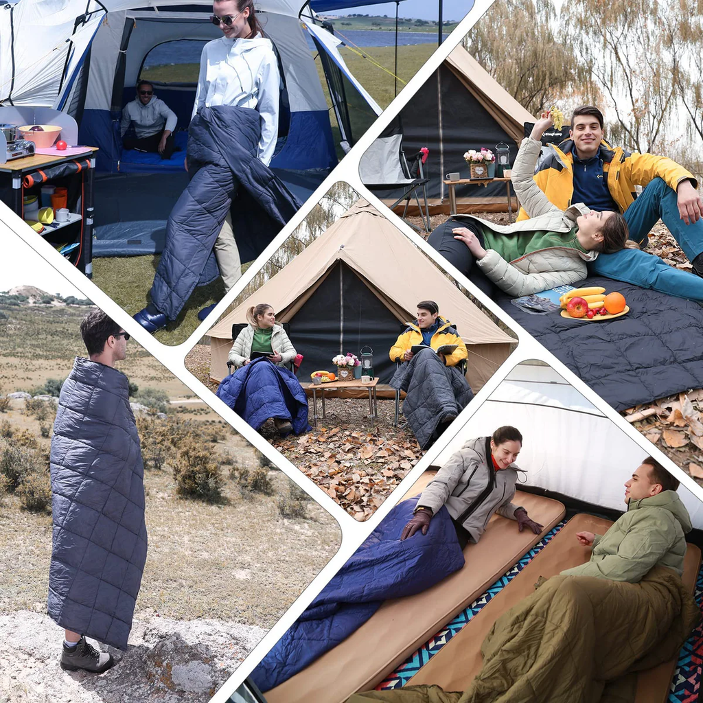 3-in-1 Multi-Functional Camping Blanket – Lightweight Portable Outdoor Blanket