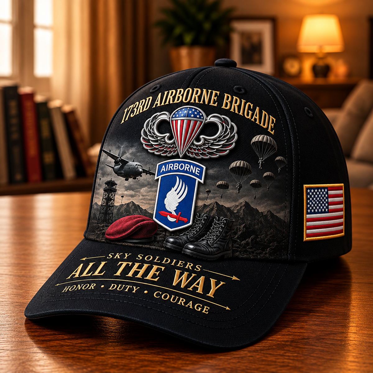 U.S. Army Airborne Units “All the Way” Tribute Cap