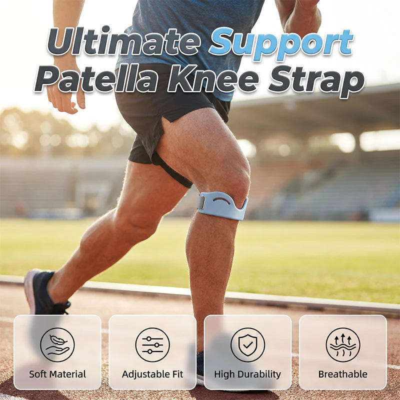Adjustable Open Patella Knee Brace with Side Supports