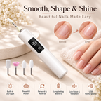 Electric Nail Grinder with LED Light for Thick & Hard Nails