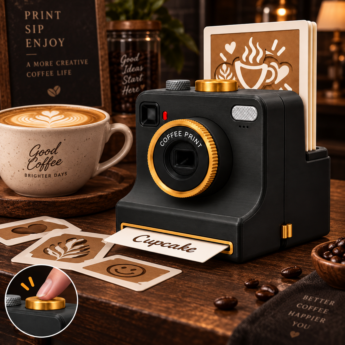 Custom Latte Art Printer – Turn Photos Into Coffee Designs
