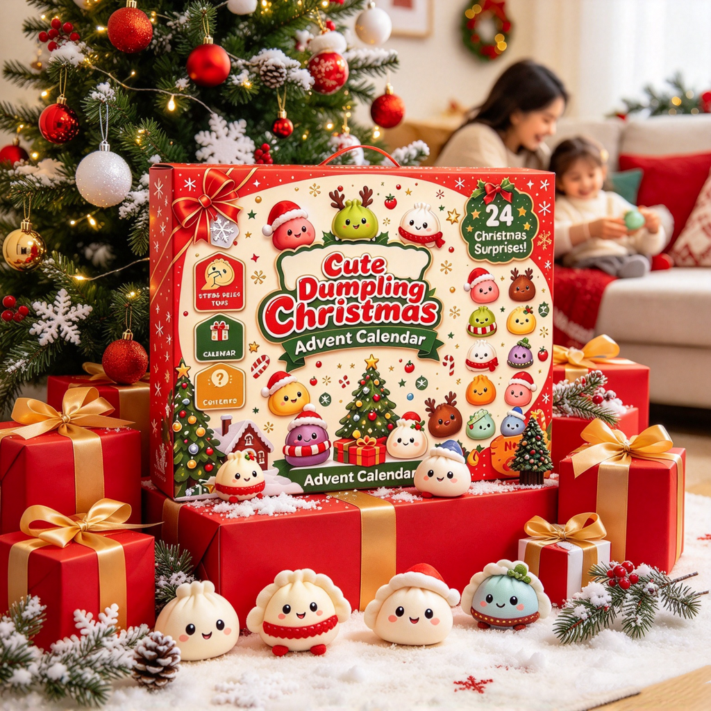 24-Day Christmas Squishy Advent Calendar – Mystery Fidget Toys