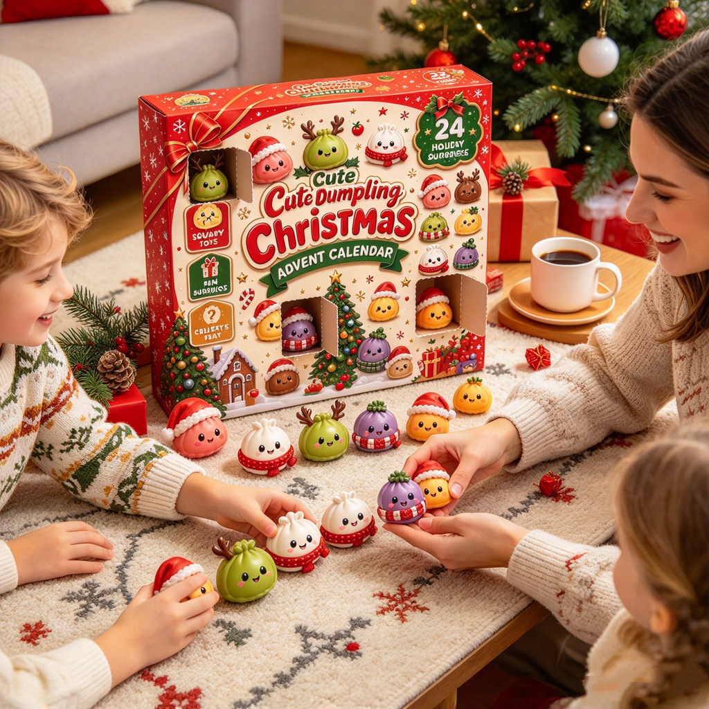 24-Day Christmas Squishy Advent Calendar – Mystery Fidget Toys