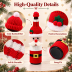 Christmas Wine Bottle Covers – Santa, Snowman, Reindeer & Elf
