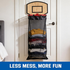 Shoot & Store Basketball Laundry Hamper – Less Mess, More Fun
