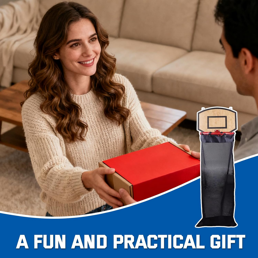Shoot & Store Basketball Laundry Hamper – Less Mess, More Fun