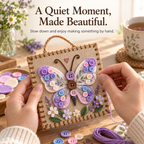 DIY Felt Sewing Craft Kit with Buttons & Meaning Card