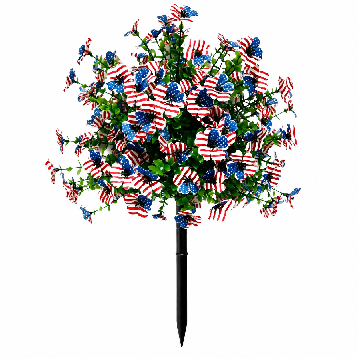 22 Inch Artificial Flower Stake with Multicolor Blooms for Garden, Yard & Lawn