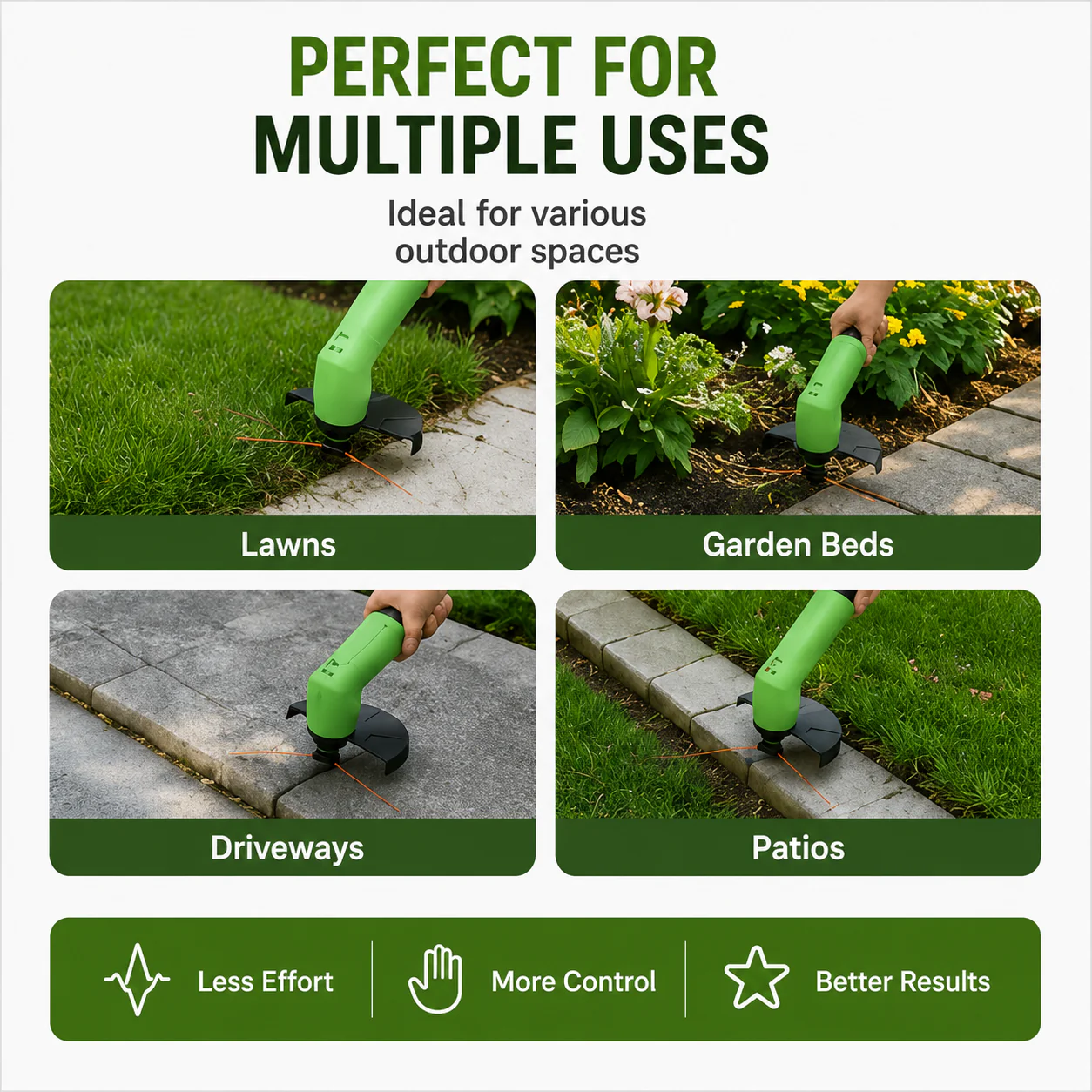 Cordless Mini Grass Trimmer Lightweight Adjustable Cutter