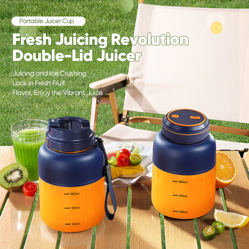Portable Cordless Blender Bottle – Rechargeable 2-in-1 Blend & Go Cup