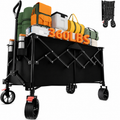 Heavy Duty Foldable Wagon Cart 360LBS for Beach, Garden & Camping