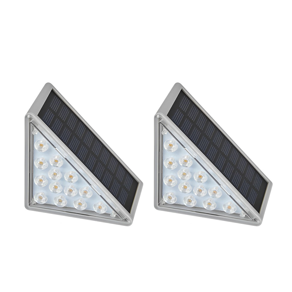 Triangle Solar LED Step Lights, Waterproof Outdoor Stair Lights