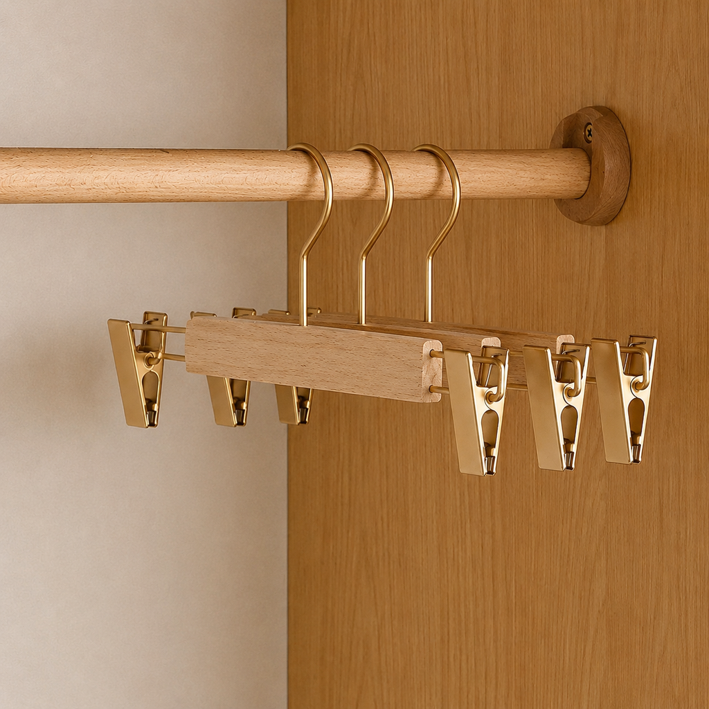 Wooden Hangers with Premium Camphor Wood and Wide Shoulder Design