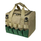 Foldable Garden Stool with Tool Bag and Storage Pockets