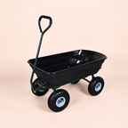 Heavy Duty Poly Garden Dump Cart – 600 lb Capacity, 10" Pneumatic Tires