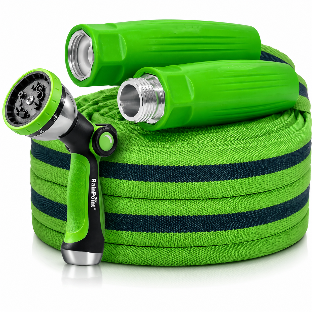 50FT Garden Hose with 10-Pattern Spray Nozzle
