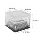 Outdoor Solar Ice Cube Lights, LED Step Lights for Garden Path & Patio