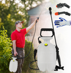 2 Gallon Pressure Sprayer with 2 Nozzles & Shoulder Strap