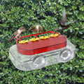 Window Nectar Hummingbird Feeder, Red/Clear Suction Cup Bird Feeder