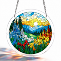 Acrylic Jigsaw Puzzle Suncatcher - Dawn Blossom Sea