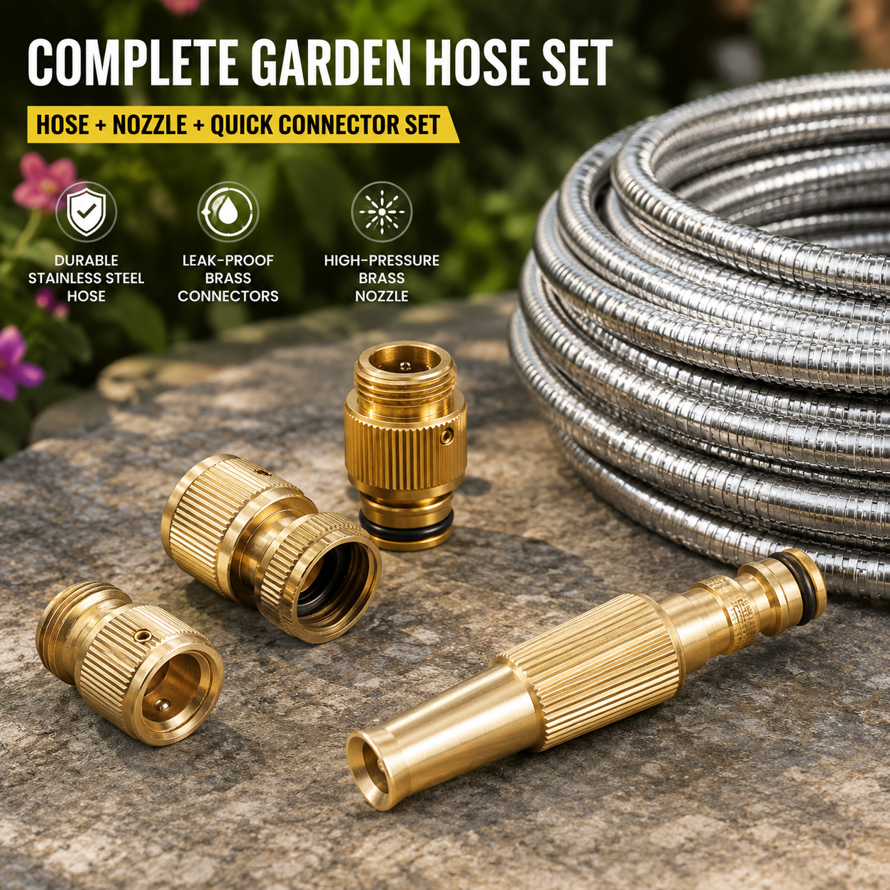 75 ft. Stainless Steel Garden Hose
