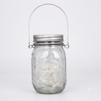 2 Pack Solar Mason Jar Lights with 20 LED Fairy String Lights & Hangers