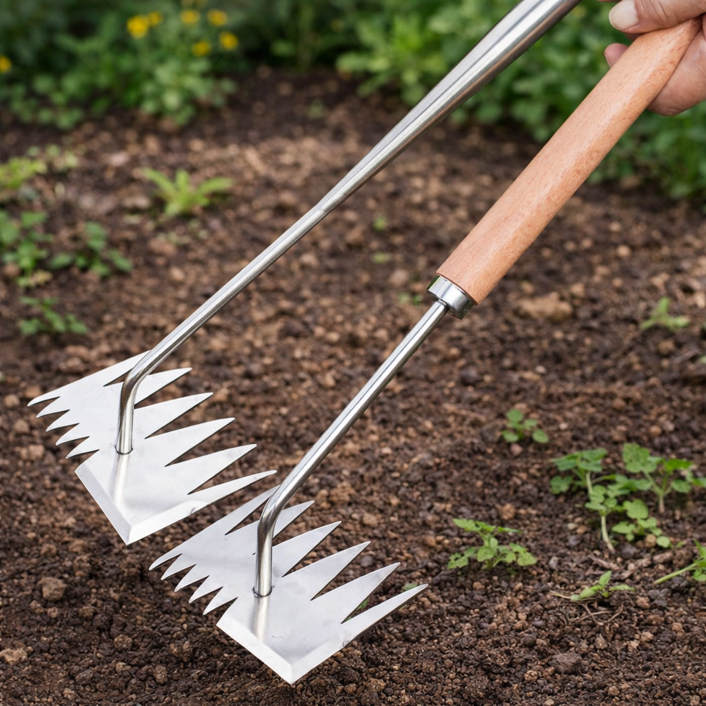 Manual Weeder and Tiller for Effective Garden Care