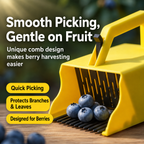 Handheld Berry Picker with Built-In Comb & Collection Box