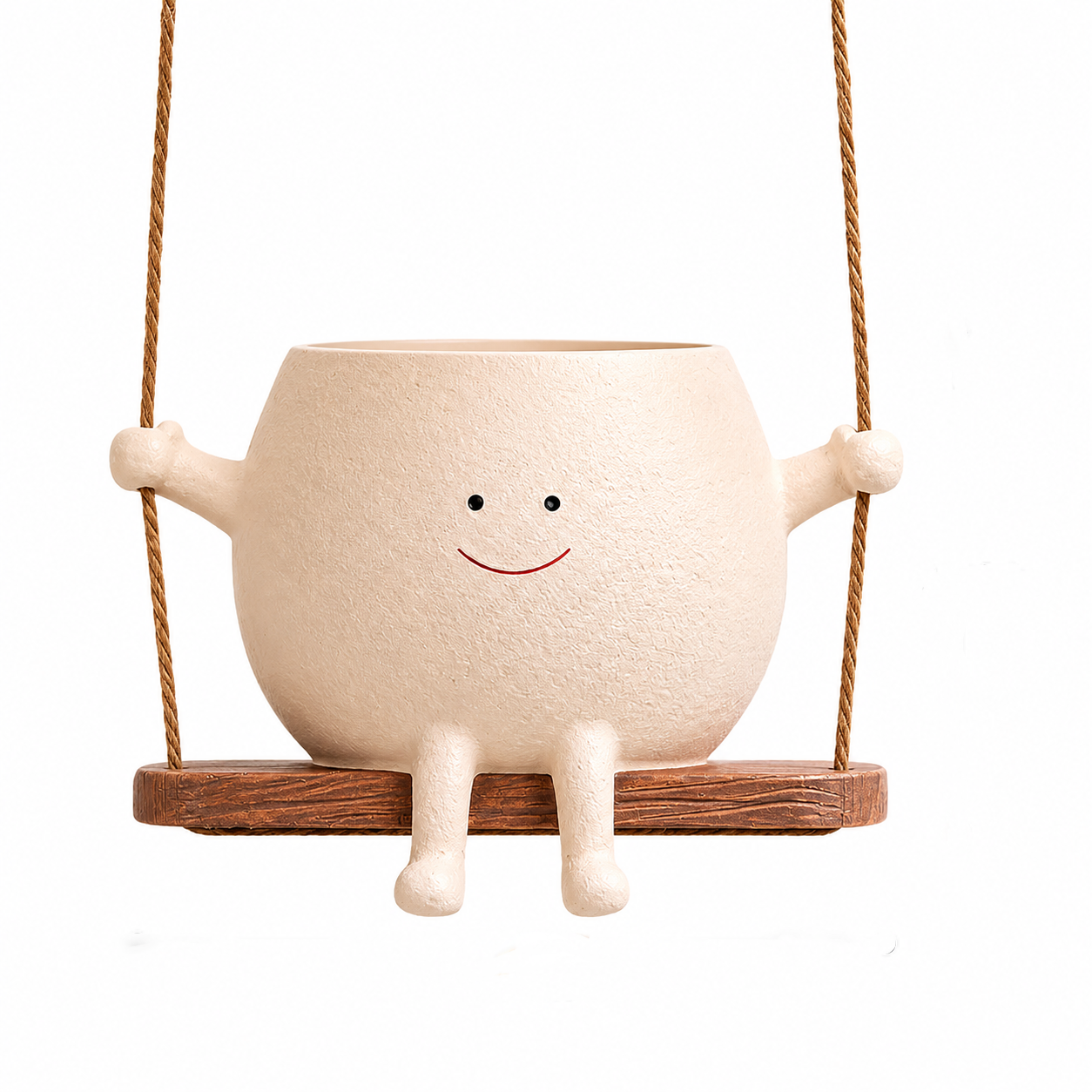 Smiley Face Hanging Planter Pot Rocking Chair Planter
