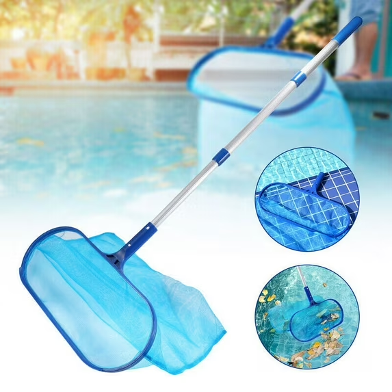 Swimming Pool Rake with Fine Mesh Net & Telescopic Pole