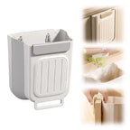 Foldable Hanging Kitchen Trash Can for Cabinet Doors