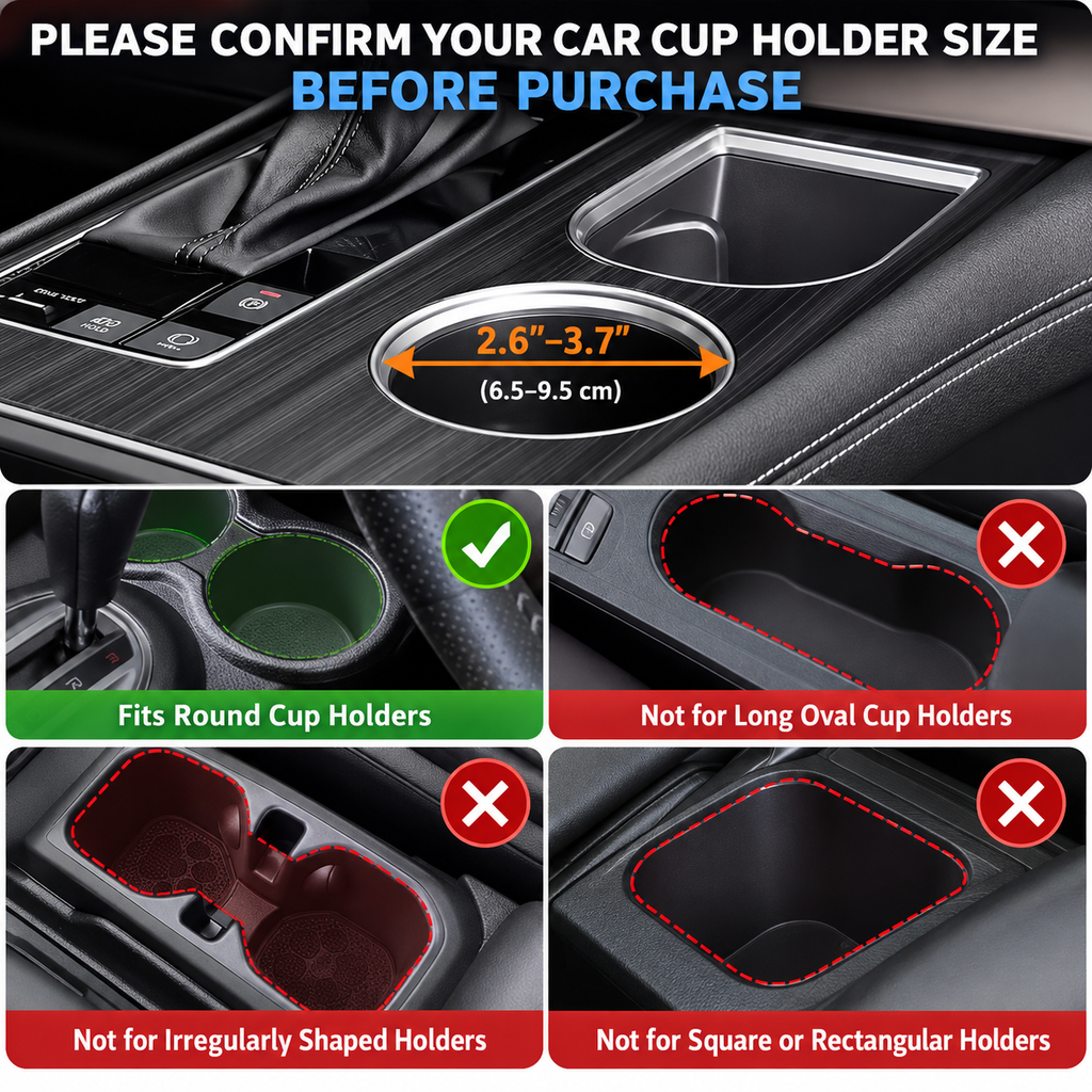 Car Cup Holder Tray with Phone Holder – Adjustable Food Tray