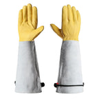 Long Protective Garden Gloves for Roses Pruning and Yard Work