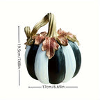 Pumpkin Decor Statue for Fall Halloween Tabletop Home Decoration