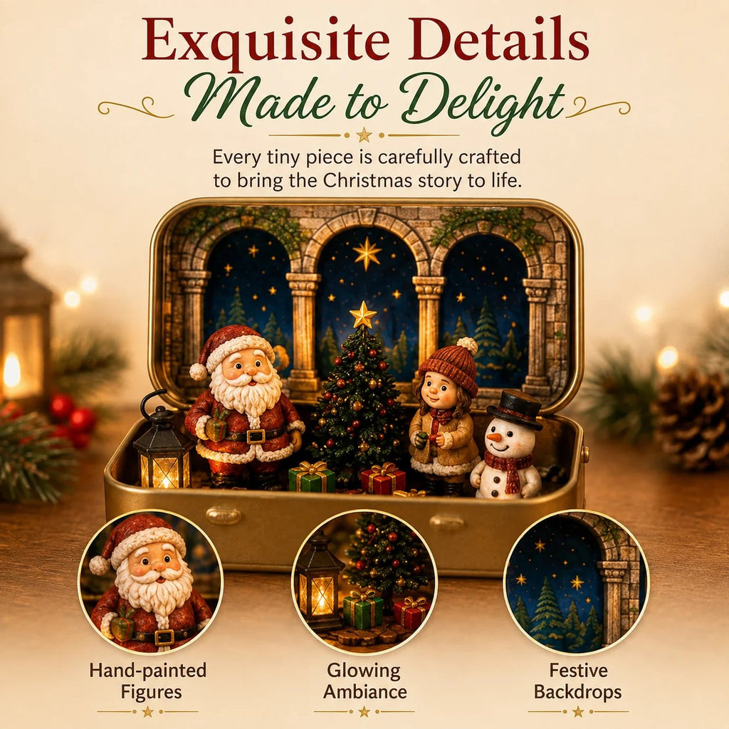 A Tiny Christmas Wonderland in a Tin