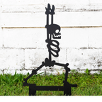 6-Piece Halloween Skeleton Yard Stakes Set - Outdoor Lawn Decorations