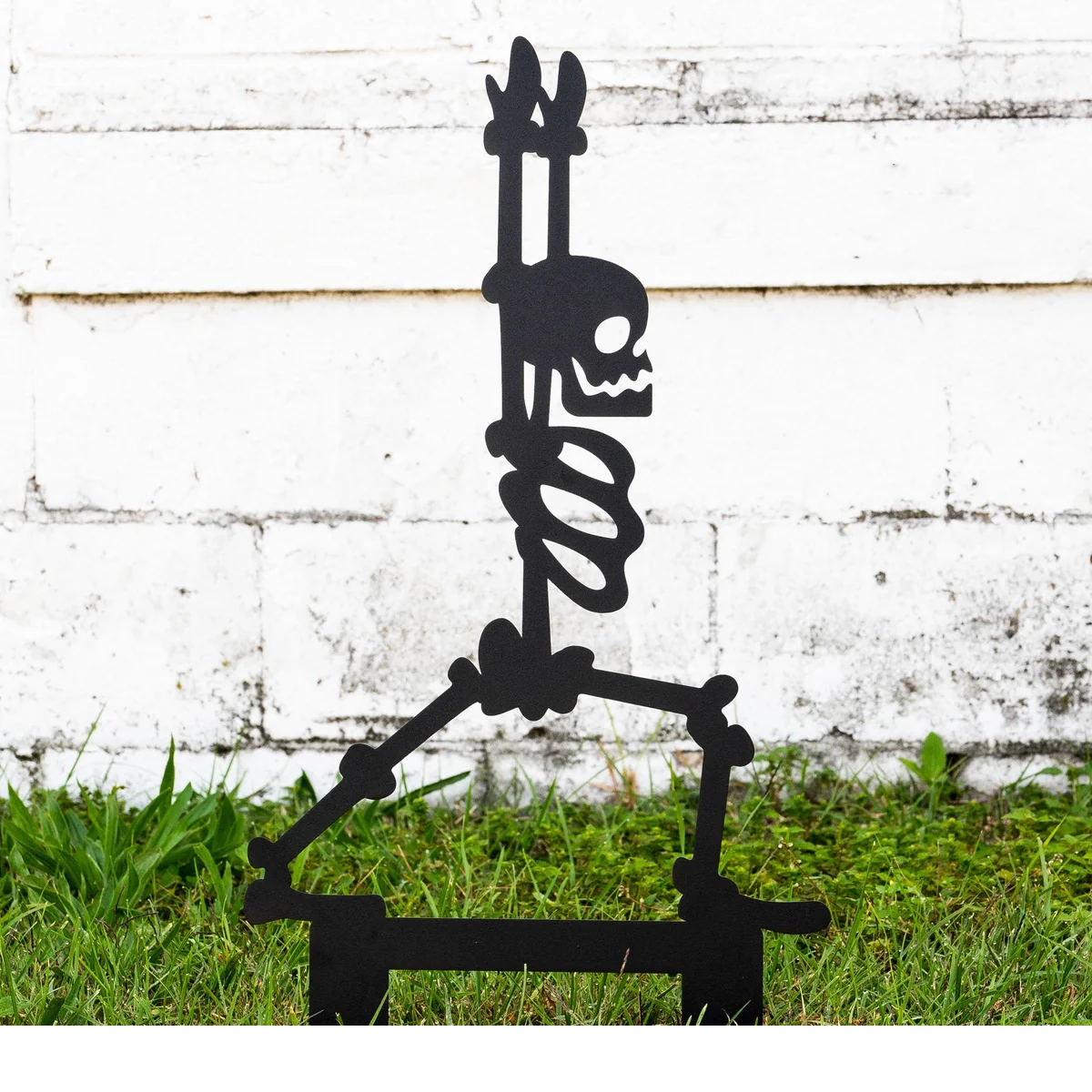 6-Piece Halloween Skeleton Yard Stakes Set - Outdoor Lawn Decorations