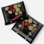 Non-Stick BBQ Grill Mesh Bags, 3-Pack for Vegetables, Seafood & Meat