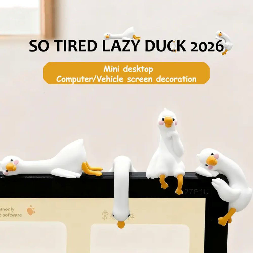 Mini Lazy Duck Desk Ornaments – Cute Car Dashboard Decorations