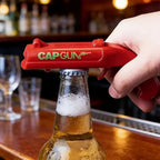 Cap Gun Bottle Opener with Bottle Cap Launcher – Funny Gift