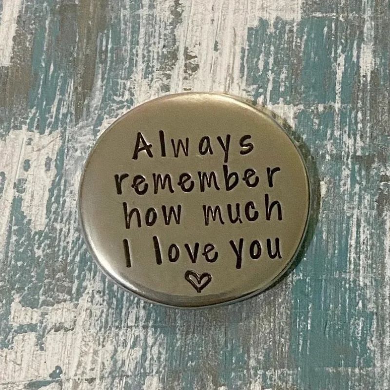 Hand Stamped Pocket Love Token – Inspirational Keepsake Gift