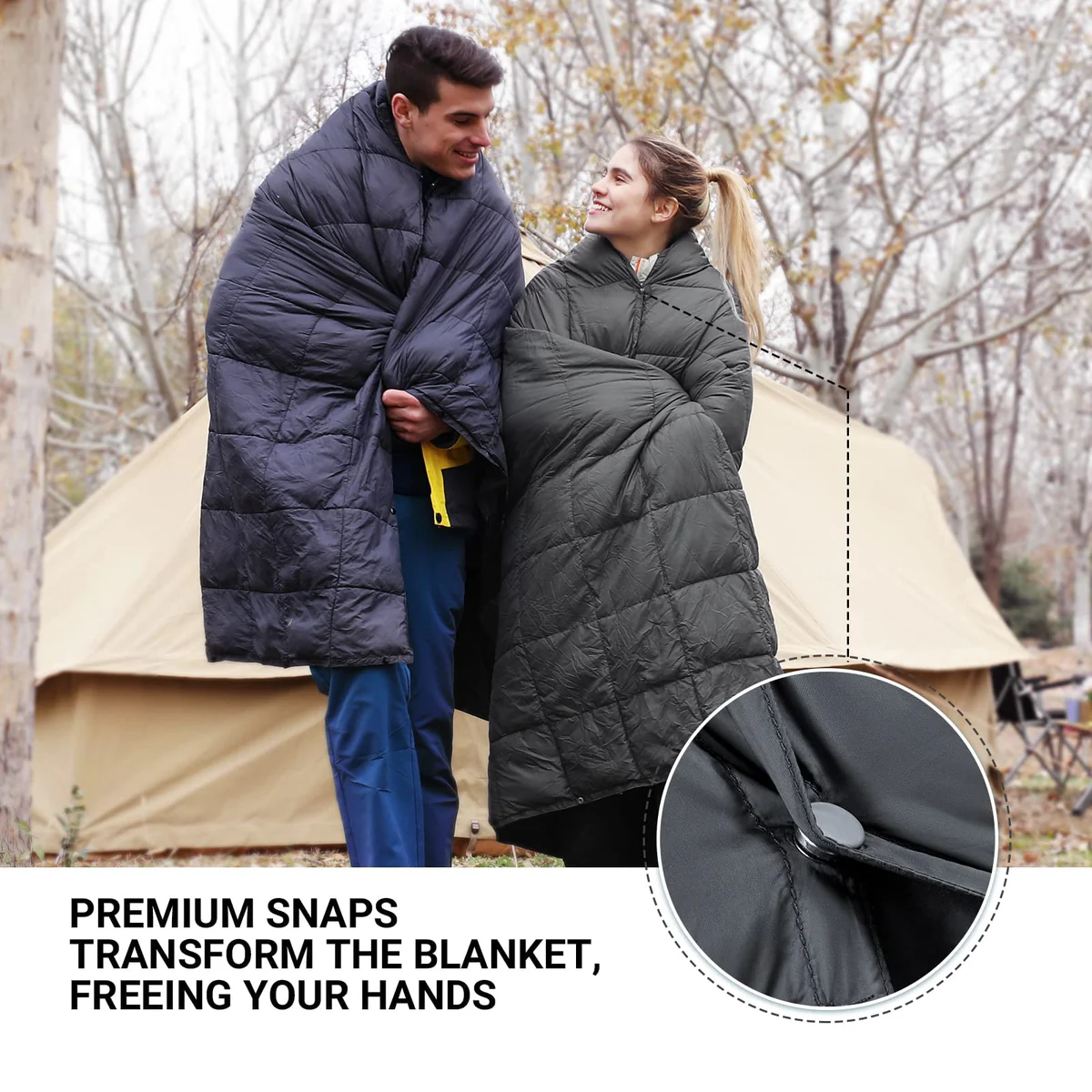 3-in-1 Multi-Functional Camping Blanket – Lightweight Portable Outdoor Blanket