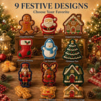 9-Design Christmas Mini Pie Mold Collection