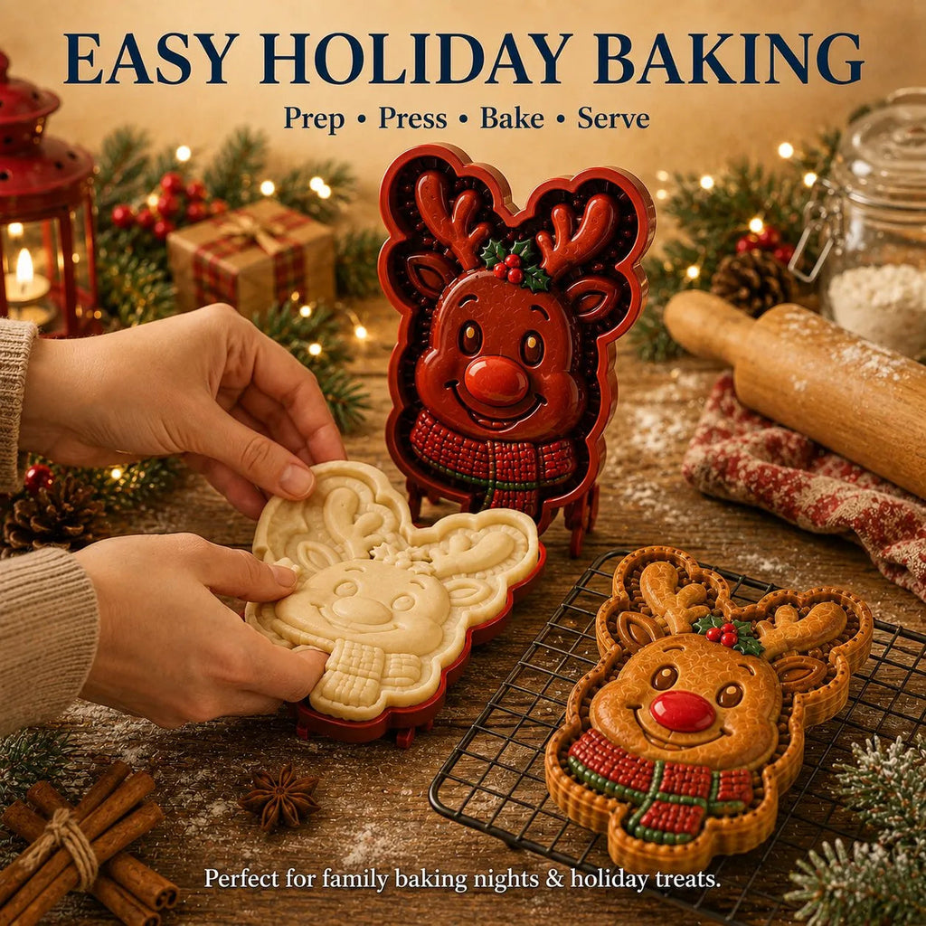 9-Design Christmas Mini Pie Mold Collection