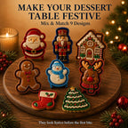 9-Design Christmas Mini Pie Mold Collection