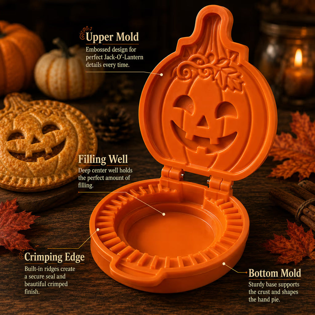 8-Design Halloween Hand Pie Mold Collection