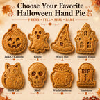 8-Design Halloween Hand Pie Mold Collection