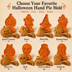 8-Design Halloween Hand Pie Mold Collection