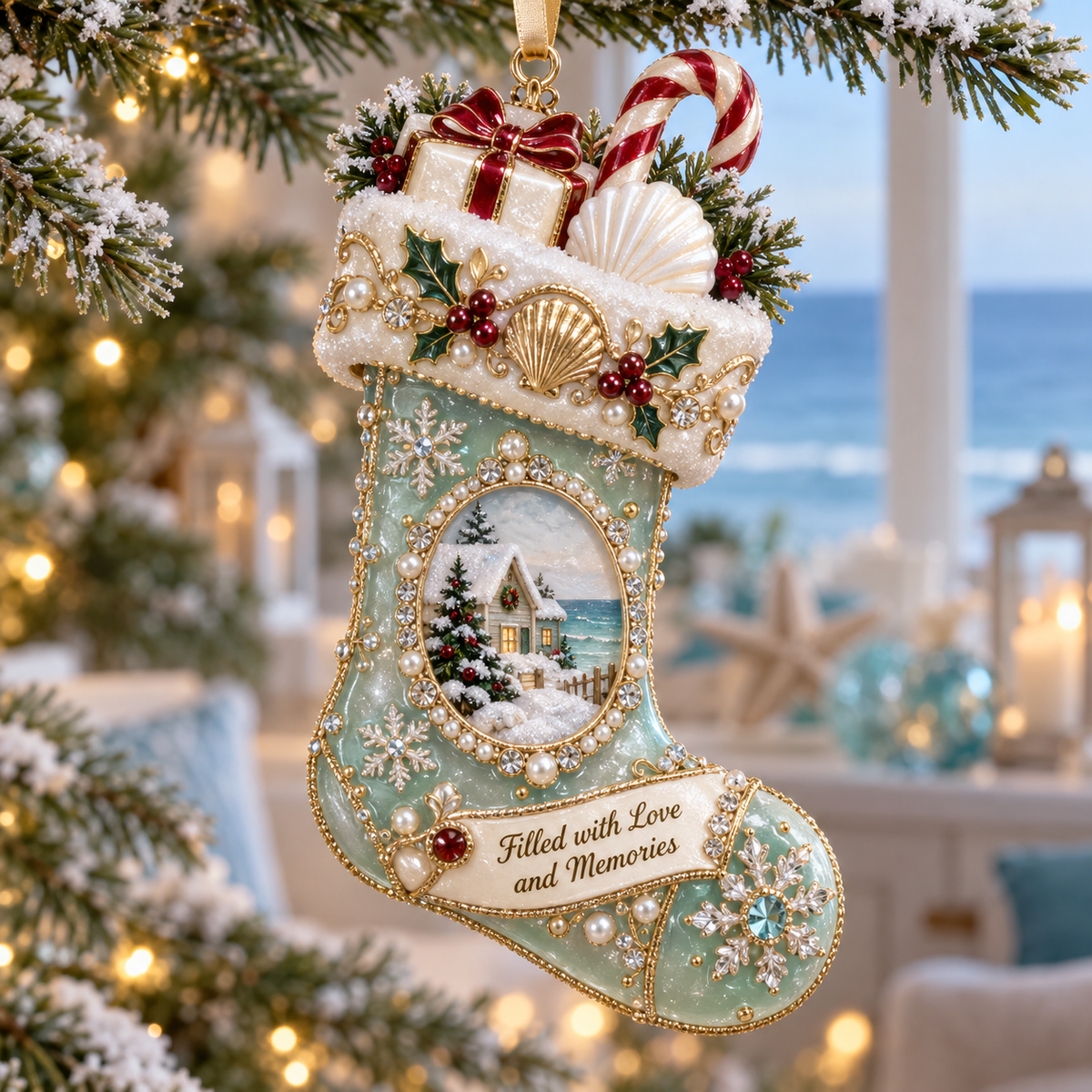 Coastal Christmas Keepsake Ornament